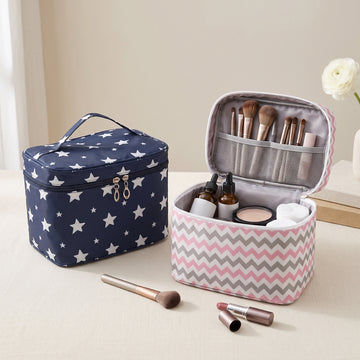 Korean Style Cosmetic Bag – Large Waterproof Travel Makeup Case