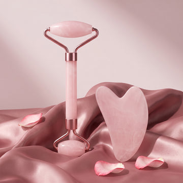 Jade Roller & Gua Sha Facial Massager Set