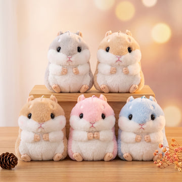 Kawaii Hamster Plush Keychain – Cute Bag Charm