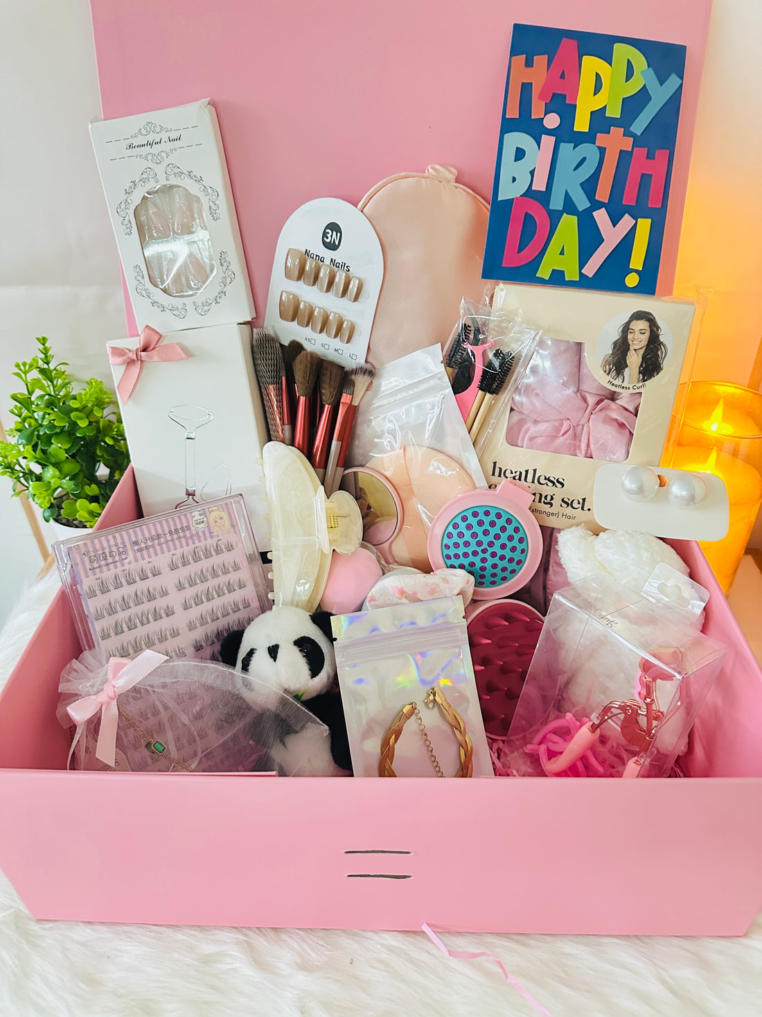 22 Gifts for 22nd Birthday | Personalized Pink Gift Box for Her | Customized for Any Age