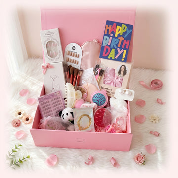 22 Gifts for 22nd Birthday | Personalized Pink Gift Box for Her | Customized for Any Age