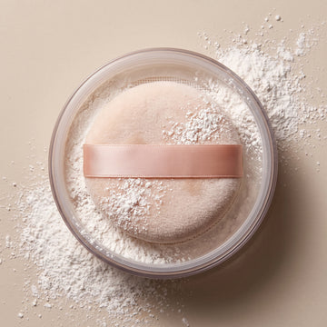 Soft Velour Powder Puff with Ribbon Strap – For Loose & Setting Powder