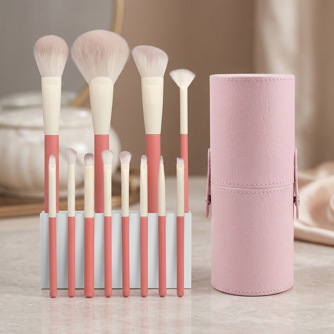 12-Piece Makeup Brush Set with Travel Case