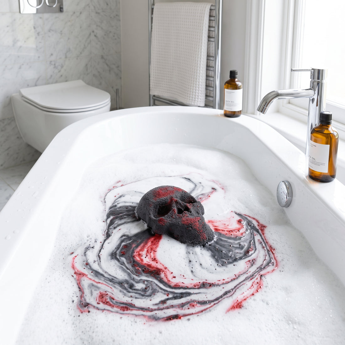 Skull Bath Bomb – Halloween Edition, 40g